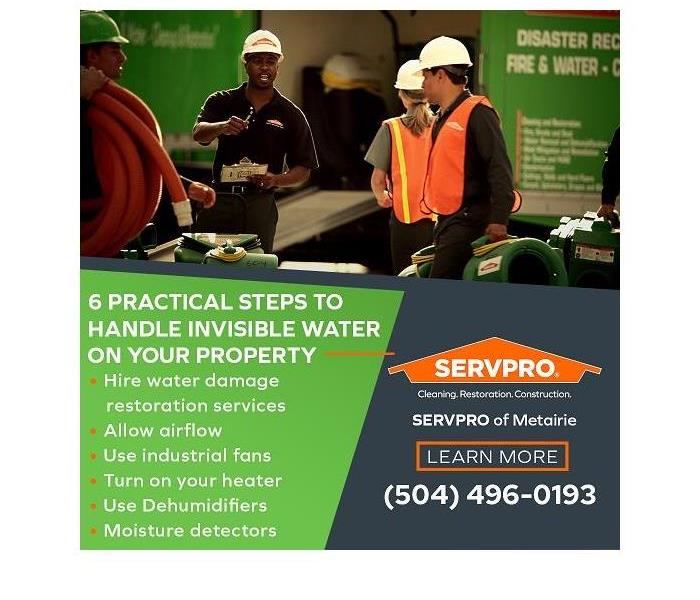 SERVPRO team with truck and equipment
